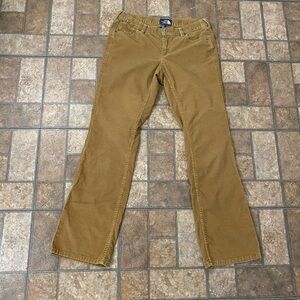 North Face Brown Corduroy Pants Women’s Size 8